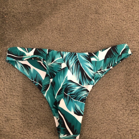 NWOT Palm Leaf Cheeky Bikini - Picture 2 of 4